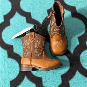 Wonder Nation Brown and Tan Kids Boots